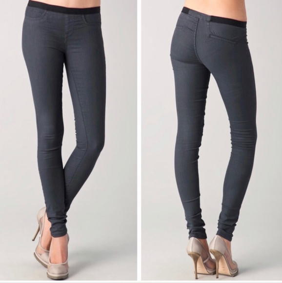 Helmut Lang Coated Sheen Pull on Skinny Pants - Picture 3 of 15